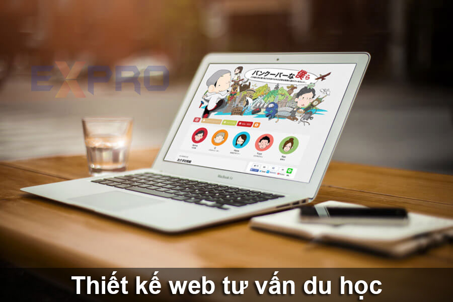 Thiết kế website du học